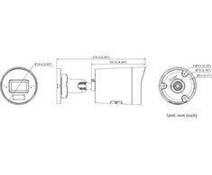Hikvision Pro Series DS-2CD2063G2-LI2U(2.8MM) apsaugos stebėjimo kamera Kulka (forma) IP apsaugos kamera Vidaus ir lauko 3200 x 1800 pikseliai Lubos / siena