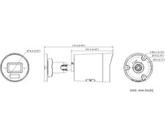 Hikvision Pro Series DS-2CD2063G2-LI2U(2.8MM)(Juodas) apsaugos stebėjimo kamera Kulka (forma) IP apsaugos kamera Vidaus ir lauko 3200 x 1800 pikseliai Lubos / siena