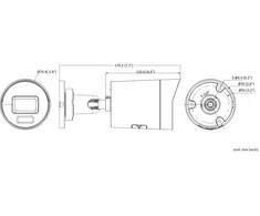 „Hikvision“ kulka DS-2CD2086G2H-IU F2.8 (juoda, 40 m. IR, 8 MP, „AcuSense“)