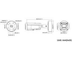Hikvision Pro Series with ColorVu DS-2CD2687G3-LIZS2UY/SL(2.8-12MM) apsaugos stebėjimo kamera Kulka (forma) IP apsaugos kamera Vidaus ir lauko 3840 x 2160 pikseliai Siena / stulpas