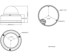 IP kamera Hikvision dome DS-2CD2746G2-IZS F2.8-12 (balta, 4 MP, 40 m. IR, AcuSense, Darkfighter)