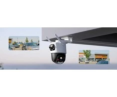 „Imou Cruiser Dual 2 Pro“ 8 MP, spalvota naktinio matymo „Wi-Fi“ IP kamera, 4+4 MP, 355 laipsnių pasukimas ir 90 laipsnių pakreipimas, 1/2,9 colio CMOS, H.265/H.264, „micro SD“ (512 GB), 30 kadrų per sekundę 1620 pikselių vaizdo kokybė, 3,6 mm fiksuotas objektyvas, naktinio matymo atstumas iki 30 m, 8 kartų priartinimas, 1xRJ45, mikrofonas ir garsiakalbis.