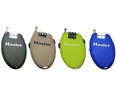 Master Lock Masterlock Universali ergonomiška trosinė spyna su 3 skaičių užraktu, 0,7m (Dydis: Juoda)