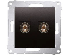 Kontakt-Simon Simon 54 Premium Vieno garsiakalbio lizdas iki 6 mm2, antracitas DGL2.01/48 (WMDG-010002-048)