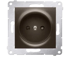 Kontakt-Simon SIMON54 vienas b / w 16A IP20 su bronzos diafragma - DG1Z.01 / 46
