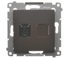 Kontakt-Simon SIMON54 kompiuterių lizdai RJ45 cat.6 su bronzos diafragma - D61.01 / 46