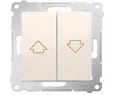 Kontakt-Simon Simon 54 Blind mygtukas 16AX 250V kremas DZP1A.01 / 41