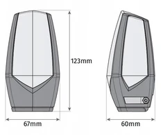 Lampa ostrzegawcza Motorline MP205 oranžinė LED 12-230V su laikikliu (001PLM10918012)