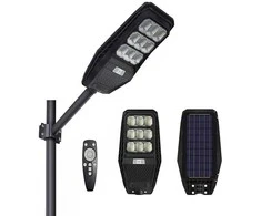Volt Saulės energija varomas prožektorius PIONEER 120 + 10W panelė + 12000MAH + pultas I C