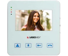 Laskomex Monitorius MVC-8251-1 BALTA SPALVA 4,3 colio su palaikymu PR1 konsjeržo komutatoriui