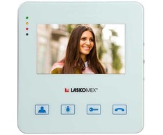 Laskomex Monitorius MVC-8251-1 BALTA SPALVA 4,3 colio su palaikymu PR1 konsjeržo komutatoriui