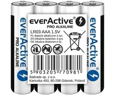 LR03 (AAA) „everActive Pro“ šarminės baterijos (4 vnt. pakuotė)