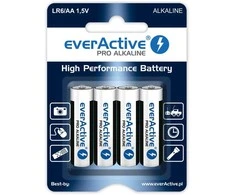 LR6 (AA) „everActive Pro“ šarminės baterijos (4 vnt. lizdinėje pakuotėje)