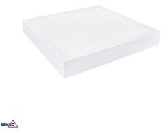 Luxmena 26-34W LED paviršinė panelė GRANDER, juoda, 3000K/4000K/6500K, IP44