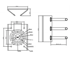 Miton Laikiklis adapter słupowy MT-P150V2