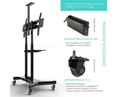 Laikiklis Mobilus televizoriaus stovas 40-70" / Juodas TS1551-B ONKRON