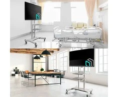 Laikiklis Mobilus TV stovas 50"-83" iki 90 kg ONKRON TS1881 Baltas