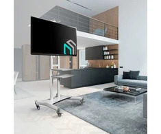 Laikiklis Mobilus TV stovas 50"-83" iki 90 kg ONKRON TS1881 Baltas