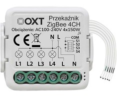 OXT OXT Mini relės modulis 4 ZigBee TUYA grandinės