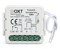 Modulis OXT Mini Przekaźnik beznapięciowy AC 230V DC 5V 12-48V ZigBee TUYA T250DC