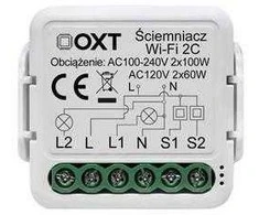 Modulis OXT mini ściemniacz 2 obwody WiFi TUYA T226