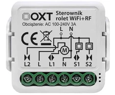Modulis OXT mini sterownik rolet żaluzji kąt pochylenia lameli WiFi+RF TUYA T229