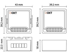 OXT MODULIS OXT RELĖS 1 GRANDINĖS SROVĖS MATAVIMAS 16A ZIGBEE TUYA