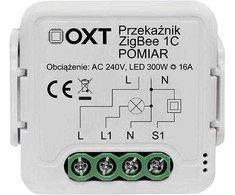 OXT MODULIS OXT RELĖS 1 GRANDINĖS SROVĖS MATAVIMAS 16A ZIGBEE TUYA