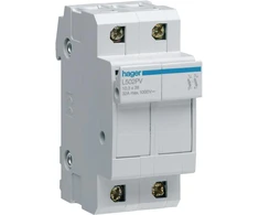 Hager Modulinis saugiklių pagrindas PV 2P 10x38mm 32A 1000V DC (L502PV)