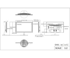Hikvision DS-D5019S0-1P0 kompiuterio monitorius 47 cm (18.5″) 1366 x 768 pikseliai HD LED Juoda