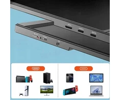 Zenwire Nešiojamas USB-C monitorius su „Full HD 1920x1080 IPS HDR HDMI“ 15,6 colių nešiojamajam kompiuteriui