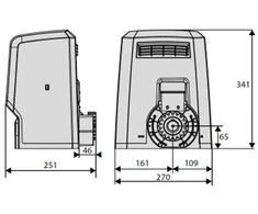 BFT ARES ULTRA BT B1000 pavara/pavara 1000 kg stumdomiems vartams