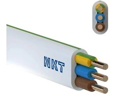 Nkt Spoka Akcyjna NKT instaliacinis PLUS YDYp kabelis 3x1,5 geltonas baltas 450/750V 100m