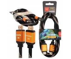 Kabelis Opticum HDMI - HDMI 1,8 m oranžinė (27951)