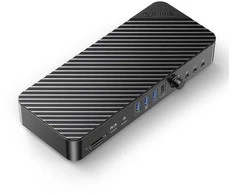 Orico USB-C 10 Gbps, 2x DP 4K, HDMI 4K, PD 60W, 6x USB-A, karty SD, audio