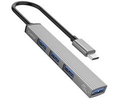 „Orico Hub USB-C“, USB-A 5Gbps, 3*USB-A 2.0, aliuminio