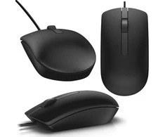 Dell optinė pelė su laidu MS116 (Juoda)