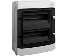 PLASTIKINIS MONTAVIMO KORPUSAS Pavirštinio montavimo IP65, 2X12 moduliai. 19 kabinos NOARK 110685