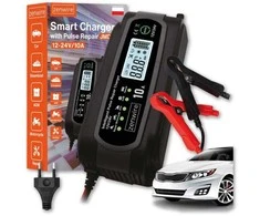 Zenwire Automobilio akumuliatoriaus įkroviklis su remonto funkcija 12V 24V 10A JMD-10