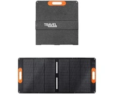 Nešiojama saulės baterija „Volt Polska TRAVEL SOLAR 100 W“ (sulankstoma), skirta „TRAVEL POWERBOX“ stotelei
