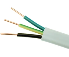 Elektrokabel Elektros kabelis Montavimo kabelis YDYp 3x2,5 450-750V plokščias