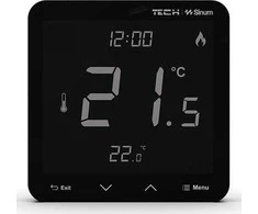Tech Sterowniki Laidinis kambario termostatas sinum juoda R-S3 Tech Controllers