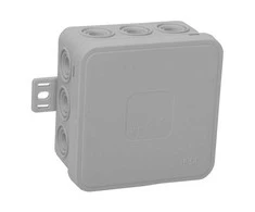 Tuščia ant paviršiaus montuojama dėžutė su 12 įvadų VIPLAST V5 click Pilkas IP54 75x75x41mm 035-03