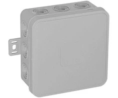 Tuščia ant paviršiaus montuojama dėžutė su 12 įvadų VIPLAST V6 click Pilkas IP54 85x85x41mm 036-03