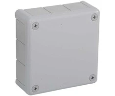 Tuščia ant paviršiaus montuojama dėžutė su 12 įvadų VIPLAST VP-51 Pilkas IP55 118x118x46mm 051-03
