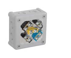 Ant paviršiaus montuojama dėžutė su gnybtais, 12 įvadų VIPLAST VP-41 GRAY IP55 98x98x42mm 041-53