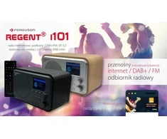 Radio internetowe Ferguson Regent i101 | DAB+ | FM RDS / Akumuliatorius 2000 mAh (Jasne Drewno)