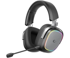 Ausinės su mikrofonu Rampage RETSU Juodos/Pilkos Belaidės 2.4G Bluetooth