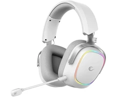 Ausinės su mikrofonu Rampage RETSU Baltos/Pilkos Belaidės 2.4G Bluetooth