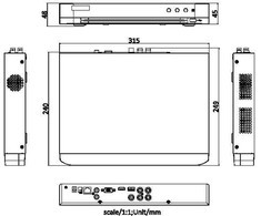 AHD, HD-CVI, HD-TVI, CVBS, IP REGISTRATORIUS IDS-7204HQHI-M1/XT 4 KANALAI AcuSense Hikvision